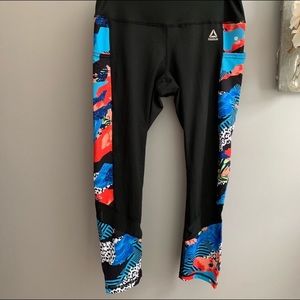 NWOT!!! REEBOK Cropped Colorful Leggings!